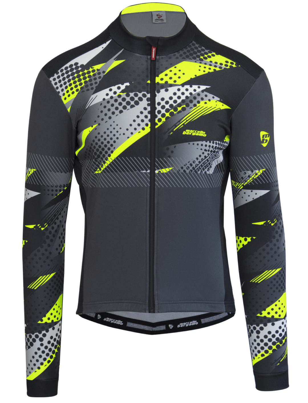 TEAM Long Sleeve Jersey - Yellow Flouro - Marcello Bergamo